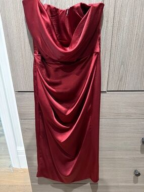 Satin Strapless House of CB Dress
